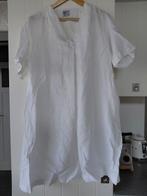 Wit linnen jurk. Completo. MaatM, Ophalen of Verzenden, Zo goed als nieuw, Wit, Onder de knie