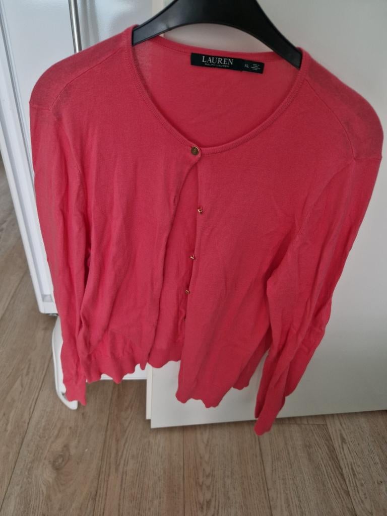 Koraalroze Ralph Lauren vest maat XL, Maat 46/48 (XL) of groter, Ophalen of Verzenden, Ralph Lauren, Roze