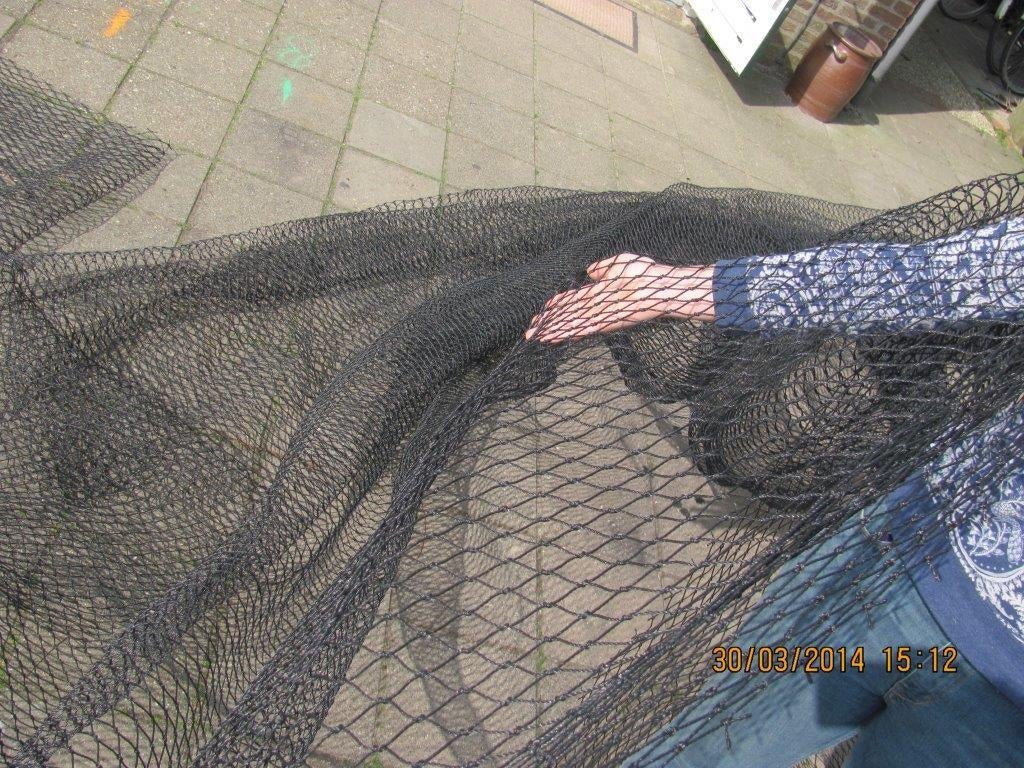 Zwart visnet maas 3cm kunststof, Info@alletouw.nl, Nieuw, Ophalen of Verzenden, Trekwei 13