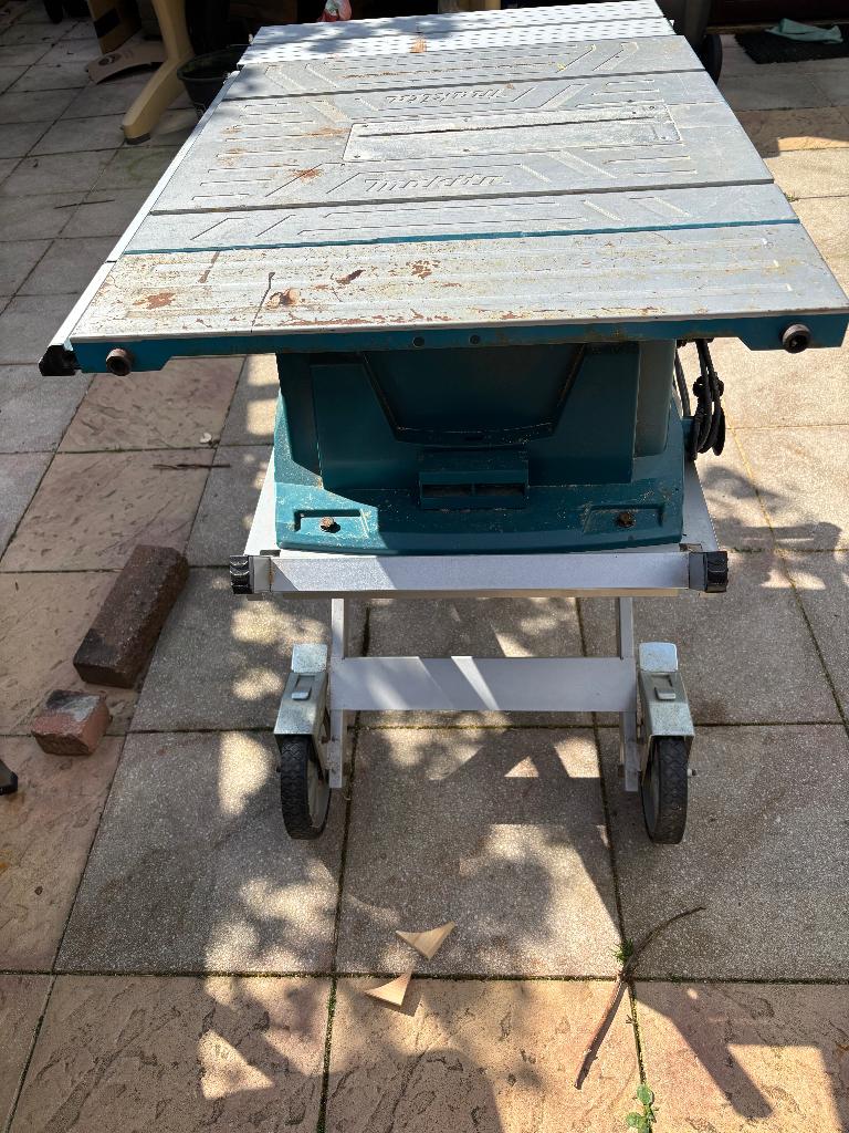 Makita mlt 100 zaagmachine met onderstel, Gebruikt, 70 mm of meer, Ophalen of Verzenden, Makita