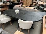 Magazijn Leegverkoop Eettafel deens ovaal zwart mangohout, Nieuw, Ophalen of Verzenden, Info@wkhome.nl, Argonweg 20 Amersfoort