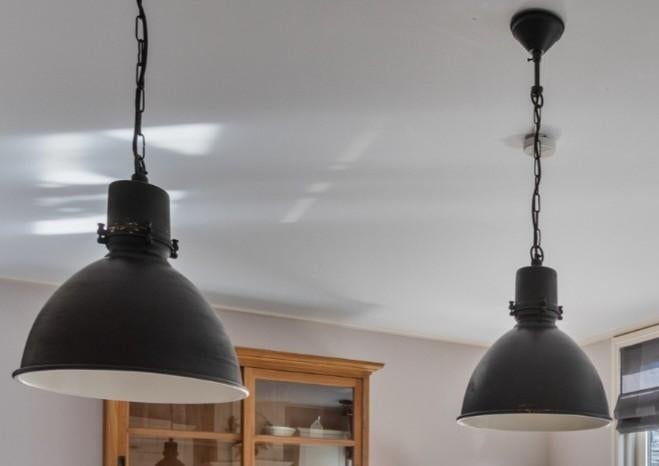 Industriële lampen, Huis en Inrichting, Lampen | Hanglampen, Ophalen, Zo goed als nieuw, Minder dan 50 cm