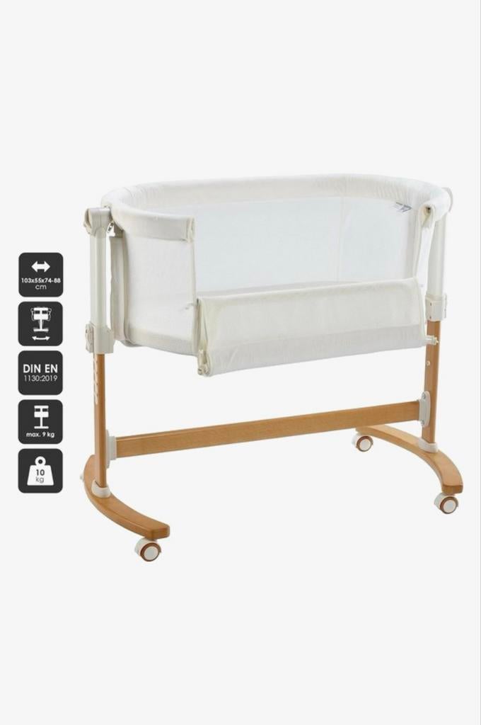 Baby go Amila Beige co sleeping baby crib including matress, Ophalen, Gebruikt, Wieg