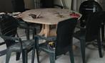 Tuintafel/handige klus tafel 8-pers, Tuin en Terras, Ophalen, Gebruikt
