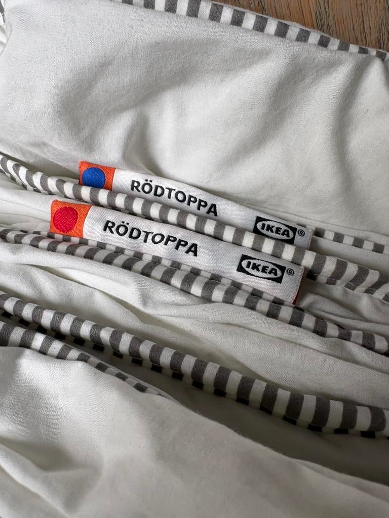 ZGAN! IKEA RÖDTOPPA 4-seizoenen dekbed 140x200, Huis en Inrichting, Slaapkamer | Beddengoed, Wit, Tweepersoons, Ophalen of Verzenden