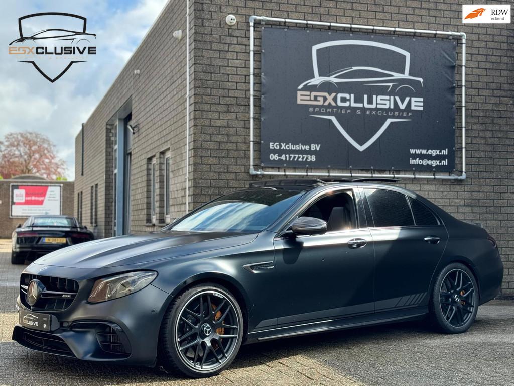 Mercedes-Benz E-klasse AMG E63 S 4MATIC+ Edition1 Ceramic/Sc, Auto's, Mercedes-Benz, Automaat, Gebruikt, Verwarming stoelen achter