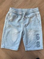 Lichtblauwe denim korte broek maat 164, Verzenden, Zo goed als nieuw, Jongen, Broek