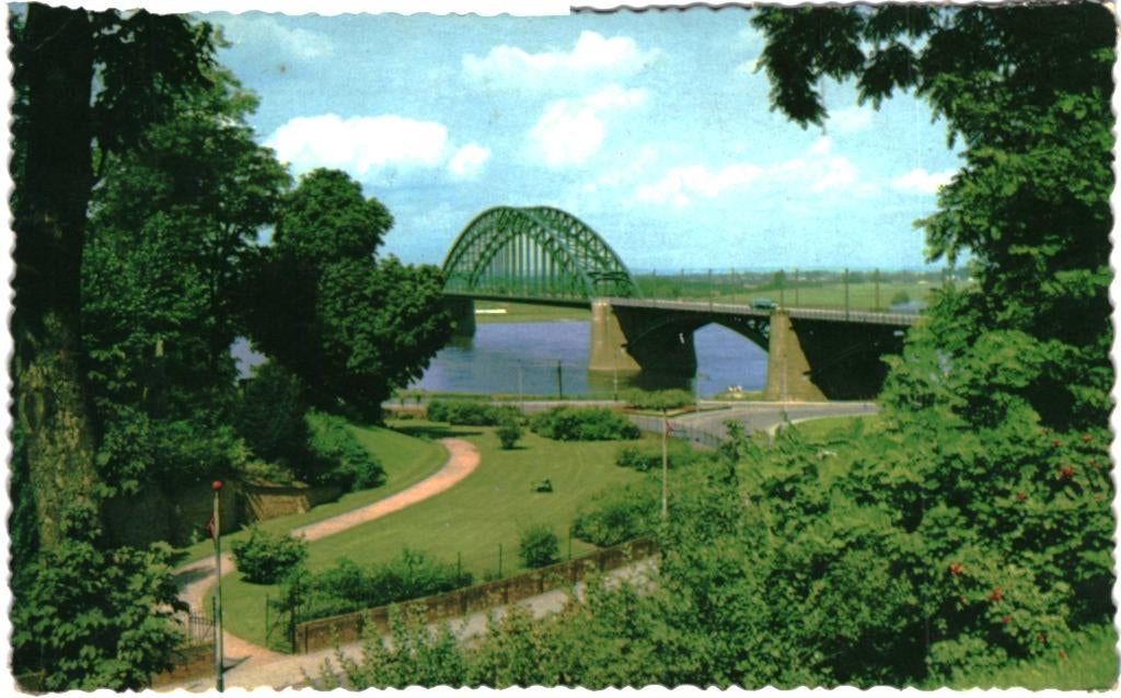 914380 Nijmegen Gld 1959 Waalbrug Gelopen met postzegel