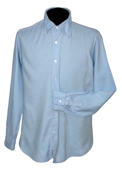 Bagutta button-down overhemd, blauw, Mt. L, Kleding | Heren, Overhemden, Zo goed als nieuw, Halswijdte 41/42 (L), Blauw, Verzenden