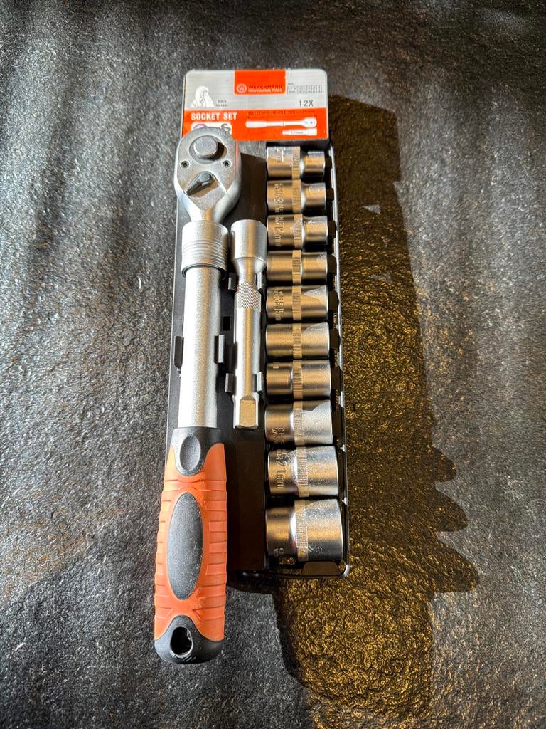Werckmann Professional Tools Socket Set 12-delig, Ophalen of Verzenden, Zo goed als nieuw