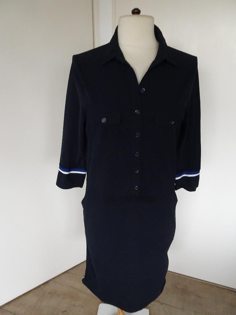 JURK VAN HELENA HART MAAT M, Kleding | Dames, Maat 38/40 (M), Blauw, Zo goed als nieuw, Knielengte