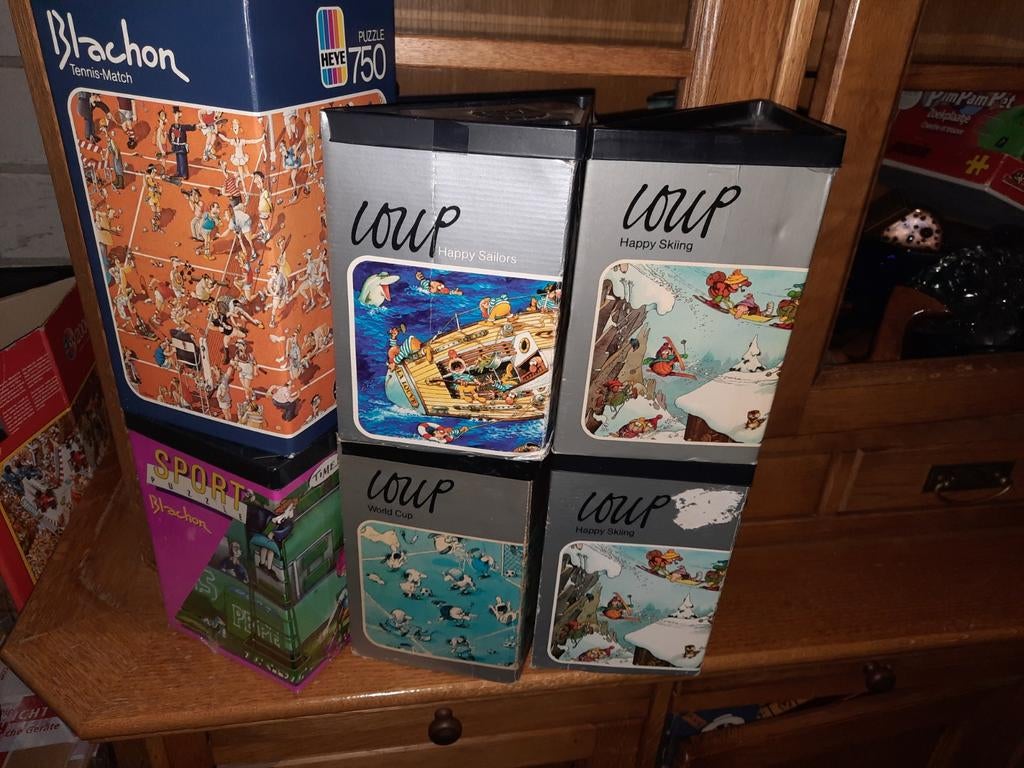6 heye puzzels van 500 en 750 stukjes Blachon en loup, Hobby en Vrije tijd, Denksport en Puzzels, Ophalen of Verzenden, 500 t/m 1500 stukjes