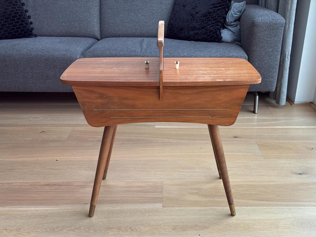 Vintage Sewing uit 1960    (65x15x30x71), Huis en Inrichting, Tafels | Bijzettafels, Ophalen, Minder dan 45 cm, Minder dan 55 cm