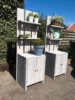 Tuinkast van steigerhout - 180cm hoog, 80cm bladhoogte, Tuin en Terras, Ophalen, Gebruikt, Hout, Overige typen