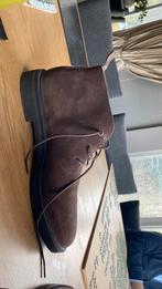 Suede boots 1x gedragen  maat 44 donker bruin, Bruin, Boots, Ophalen of Verzenden, Zo goed als nieuw