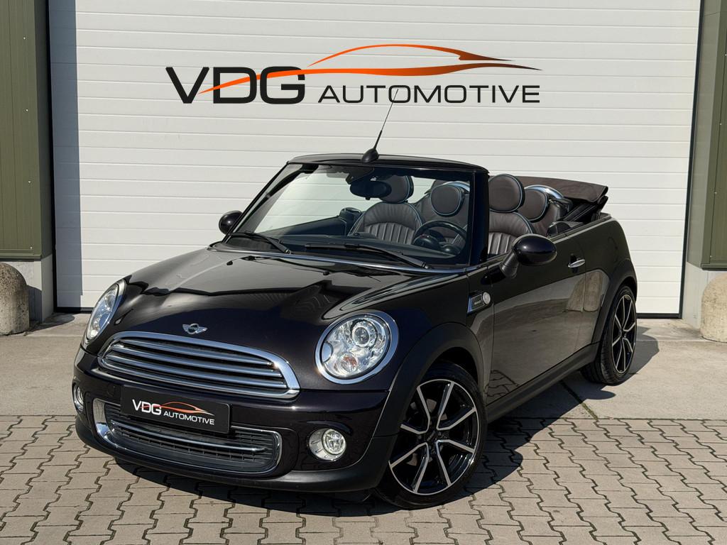 Mini Cooper Cabrio 1.6 Highgate Chili / Leder / Clima / Crui, Auto's, Mini, Euro 5, Gebruikt, 4 cilinders, 4 stoelen