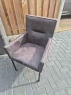 4 Eettafel stoelen met wieltjes, Huis en Inrichting, Ophalen, Zo goed als nieuw, Vier, Stof