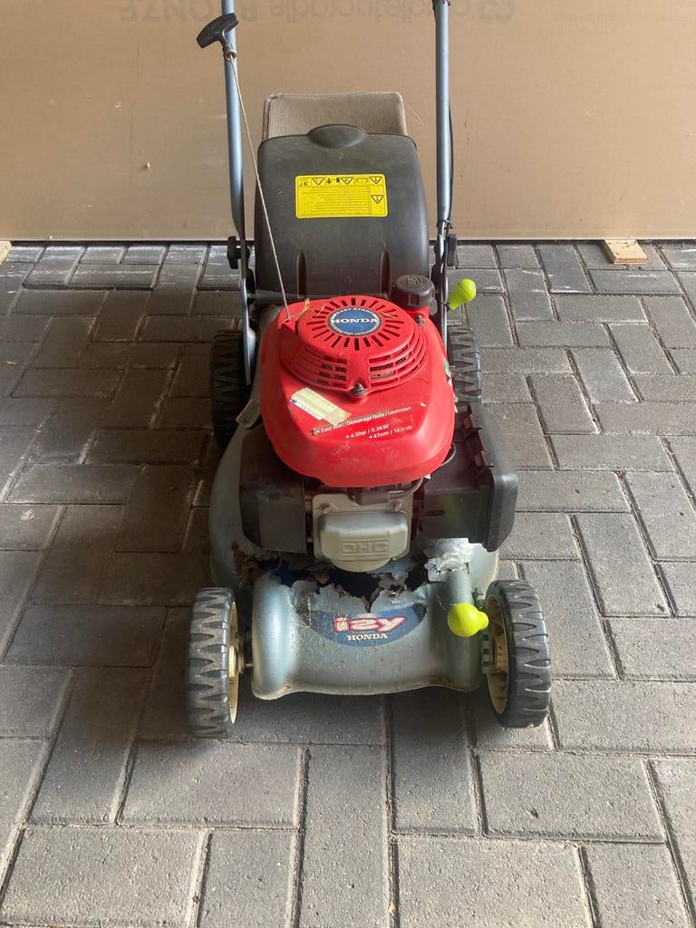 Grasmaaier, Ophalen, Cirkelmaaier, Gebruikt, Opvangbak