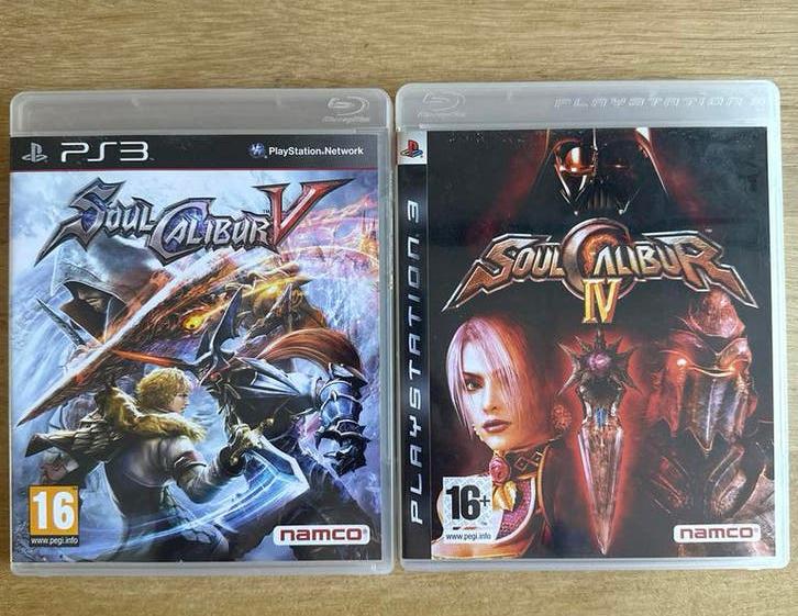 Soul Calibur IV & V PS3 - Vechtgames, Spelcomputers en Games, Online, Gebruikt, Vechten, 2 spelers