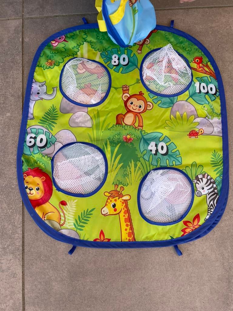 Buiten Speelgoed dart en piitenzak jungle spel, Ophalen of Verzenden, Zo goed als nieuw