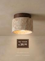 WELKOMSTACTIE Plafondlamp Travertin design, Ophalen of Verzenden, Nieuw, Overige materialen, Japans Design