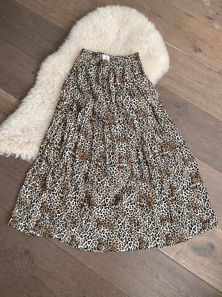 Lange jaguar print rok my Sunday morning maat 1, Kleding | Dames, Maat 38/40 (M), Zwart, Ophalen of Verzenden, Zo goed als nieuw