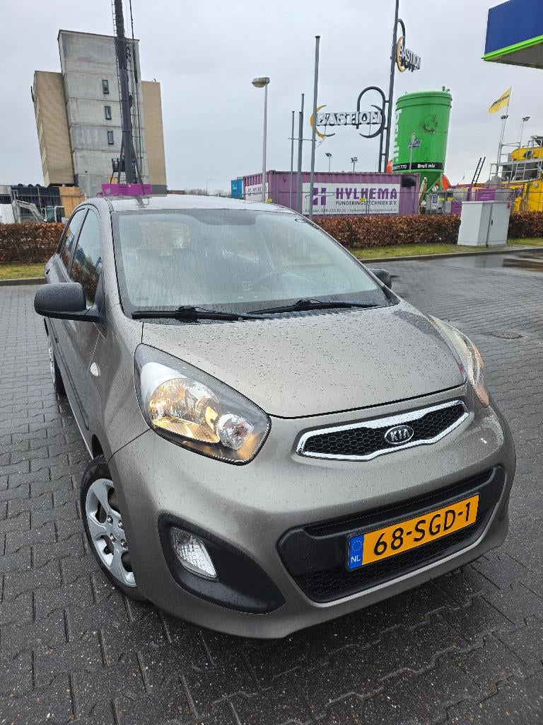 Kia Picanto 1.0 Cvvt 5-DRS 2011 Grijs, Auto's, Kia, Voorwielaandrijving, Stof, Zwart, 400 kg