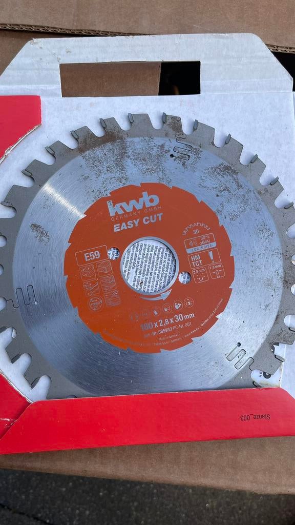 KWB EASYCUT e59 180mm, Cirkelzaag, 70 mm of meer, Nieuw, Ophalen of Verzenden
