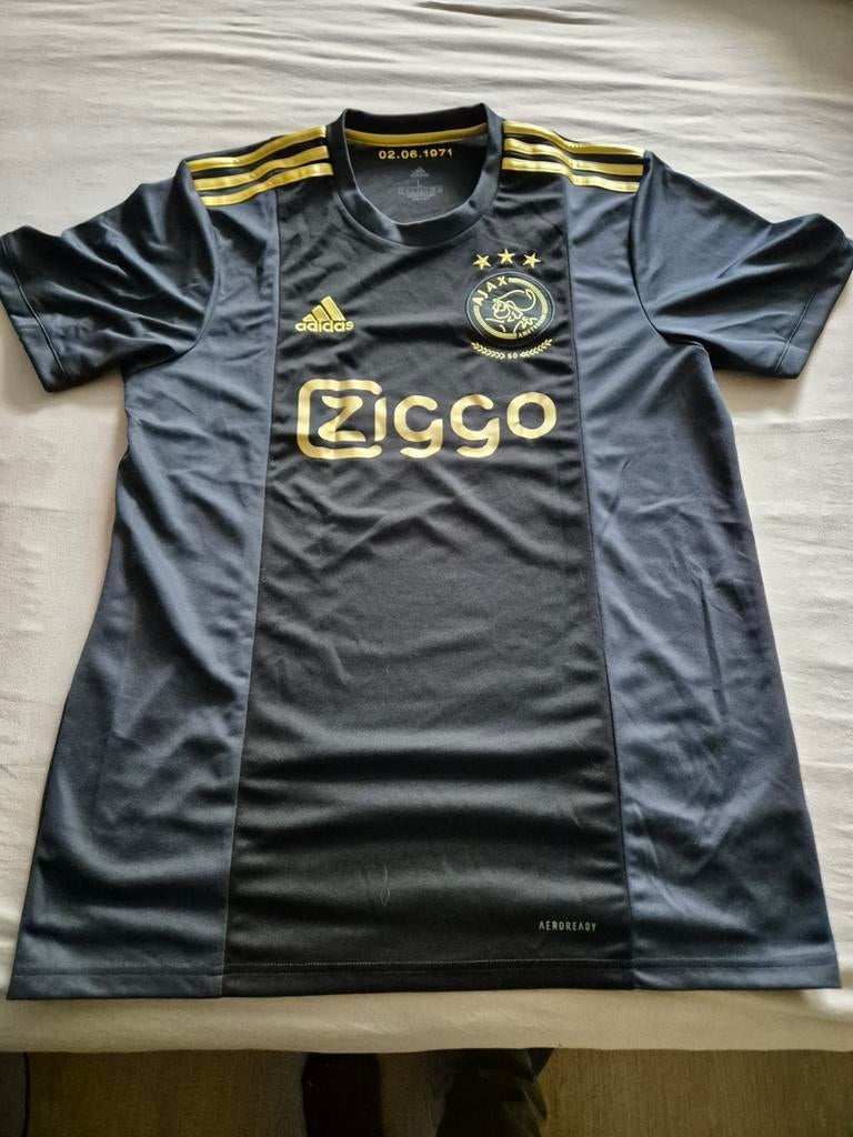 Ajax uitshirt 2021-2022 (maat L), Maat 52/54 (L), Zwart, Ophalen of Verzenden, Zo goed als nieuw