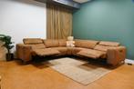 Hoekbank Cognac Bruin Elektrisch Verstelbaar Refurbished, 250 tot 300 cm, -, -, Hoekbank