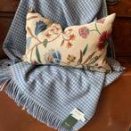 Engels wollen plaid Bronte by Moon Houndstooth blue, Huis en Inrichting, Woonaccessoires | Plaids en Woondekens, Westdijk 41 3241 GT Middelharnis