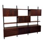 Vintage Poul Cadovius Royal System Wandsysteem Rosewood