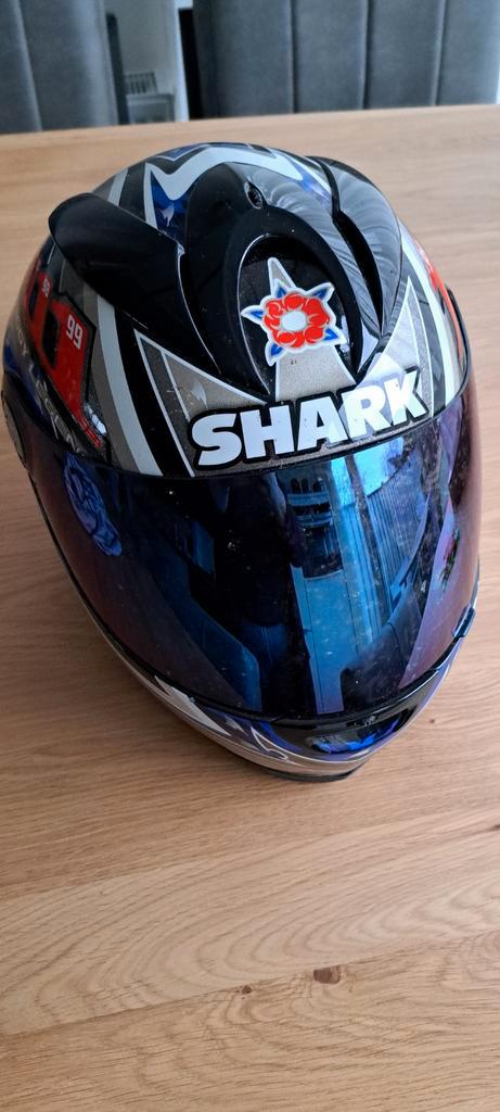 Shark motorhelm, Special Paint, Gebruikt, incl handschoenen, Motoren, Kleding | Motorhelmen, Heren, Integraalhelm, Shark, Tweedehands