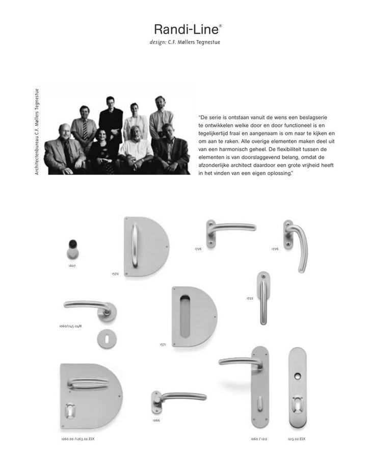 Unieke partij Randi Line Dorma deurbeslag, Doe-het-zelf en Verbouw, Hang- en Sluitwerk, Nieuw, Klink of Kruk, Rvs, Ophalen