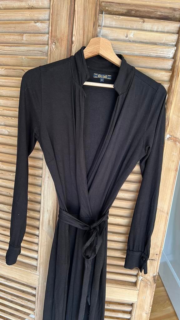 King Louie zwarte tricot jumpsuit M, Kleding | Dames, Jumpsuits, Ophalen of Verzenden, Gedragen, Maat 38/40 (M), Zwart