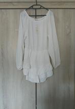 Jumpsuit wit one size, Verzenden, Nieuw, Wit