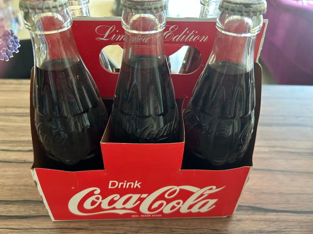 Vintage Coca-Cola 6-pack flessen - Limited Edition, Ophalen of Verzenden, Zo goed als nieuw, Verpakking