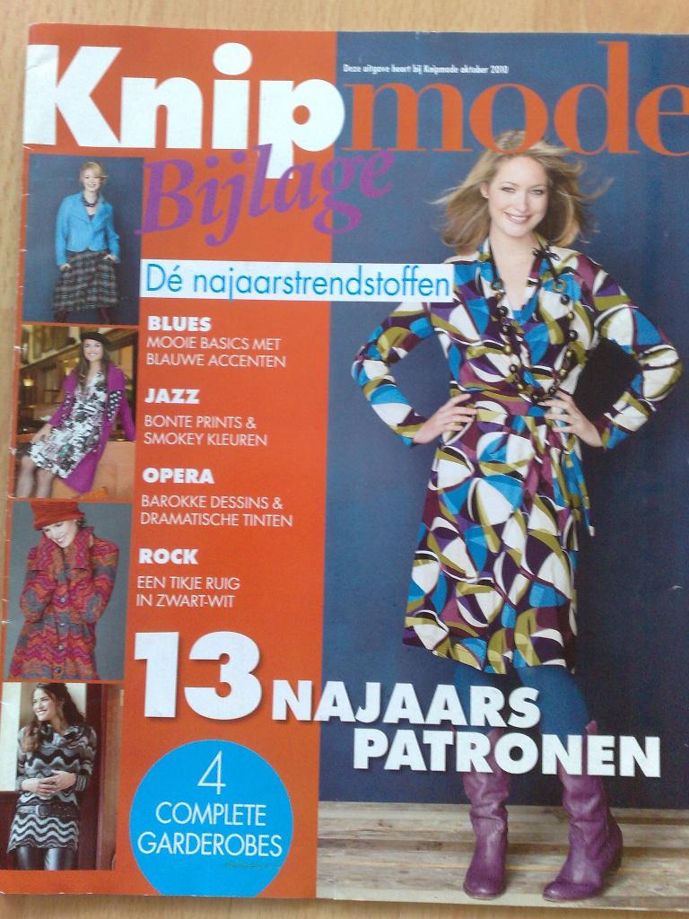 Knipmode bijlage najaar patronen 10 / 2010, Verzenden, Zo goed als nieuw, Vrouw, Knipmode