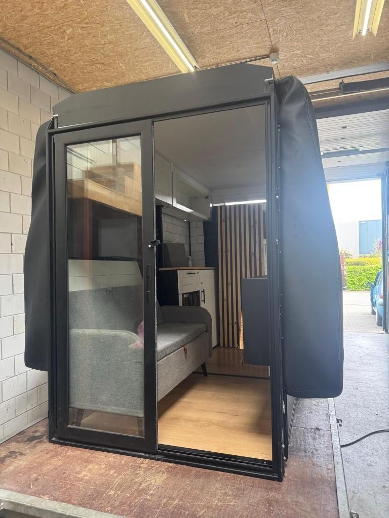 VanCubic camper inbouw *uniek camperbus Modulairecampers, Buscamper of Camperbus, Douche, Bedrijf, Tot en met 4