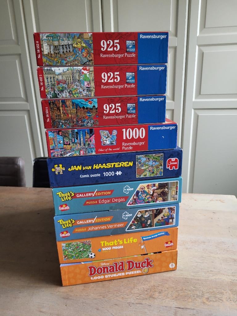 puzzel Cities Fleroux jan van haasteren Donald duck Gallery, Ophalen of Verzenden, 500 t/m 1500 stukjes, Gebruikt