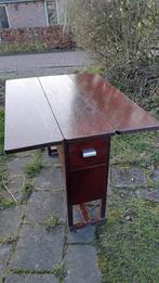 Inklapbare scheepstafel/boottafel met lades - Zeer goede sta, Ophalen, Zo goed als nieuw