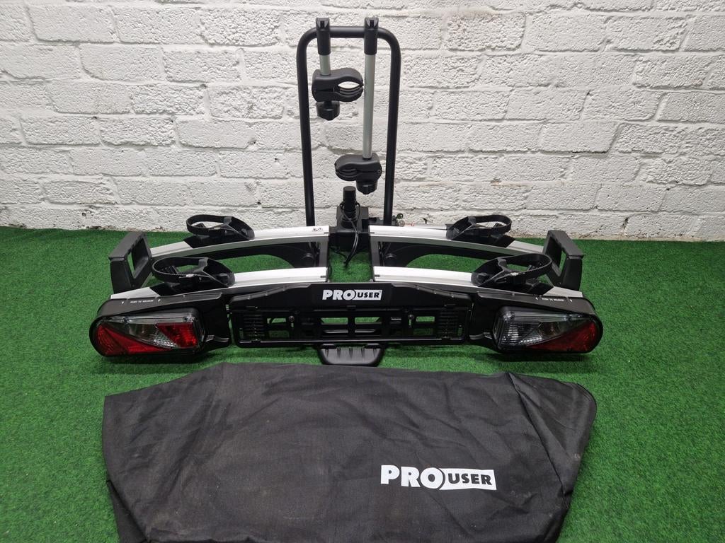 Nette Pro User Diamant SG2 PLUS fietsendrager + Opbergtas, Auto diversen, Fietsendragers, Zo goed als nieuw, Trekhaakdrager, 2 fietsen