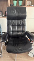 Stressless stoel, Ophalen, Zo goed als nieuw, Leer, 50 tot 75 cm