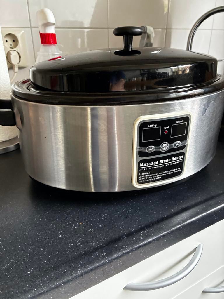 Massage Stone Heater inclusief stenen, Sport en Fitness, Massageproducten, Ophalen of Verzenden