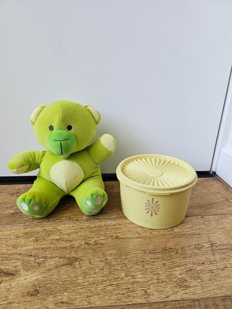 Tupperware sterdeksel bakje lichtgeel, Ophalen of Verzenden, Zo goed als nieuw, Geel, Bak of Kom