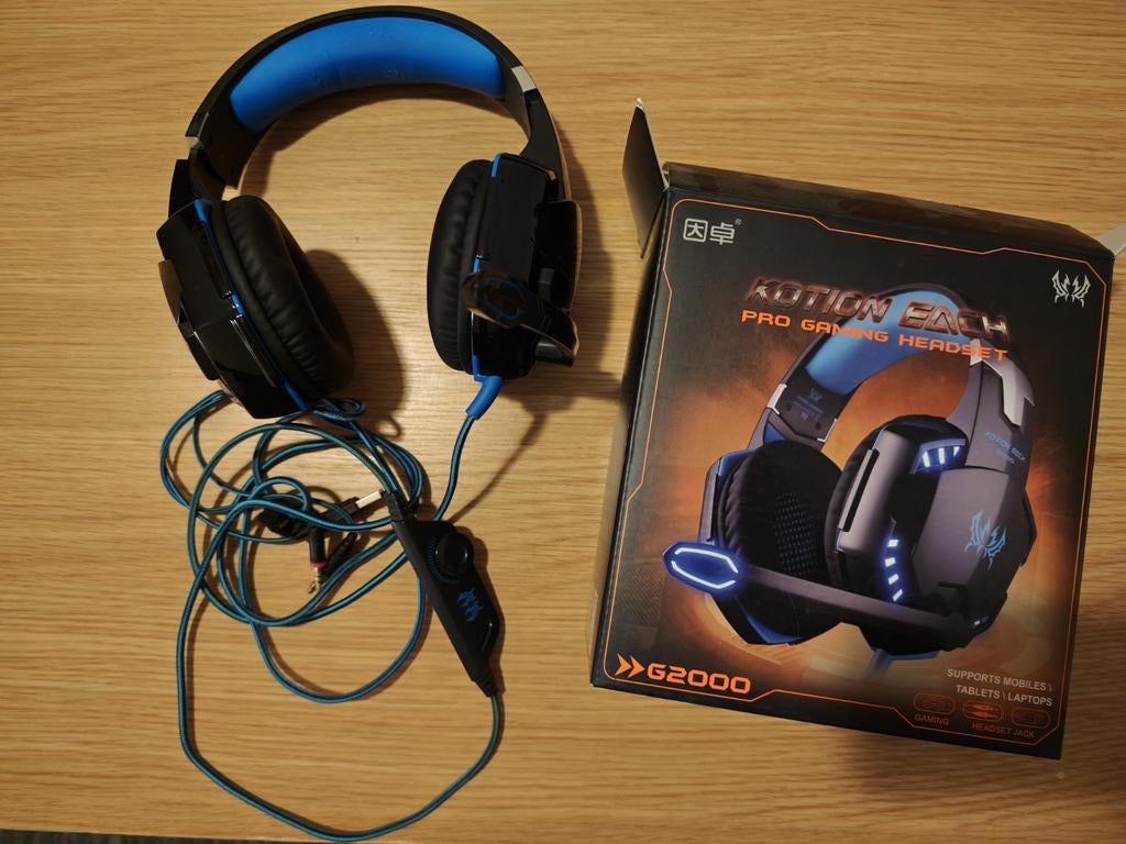 Kotion echt Gaming Koptelefoon, Ophalen of Verzenden, Gaming headset, Zo goed als nieuw, Bedraad
