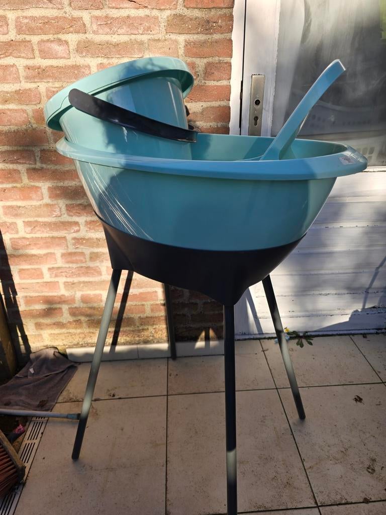 Babybadje met standaard, Overige merken, Gebruikt, Ophalen of Verzenden, Badje