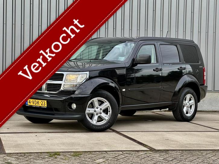 Dodge Nitro 2.8 CRD SXT Grijs Kenteken Leder - 4X4 - Trekhaa, Auto's, Bestelauto's, Bedrijf, Lease, 4x4, ABS, Airbags, Airconditioning