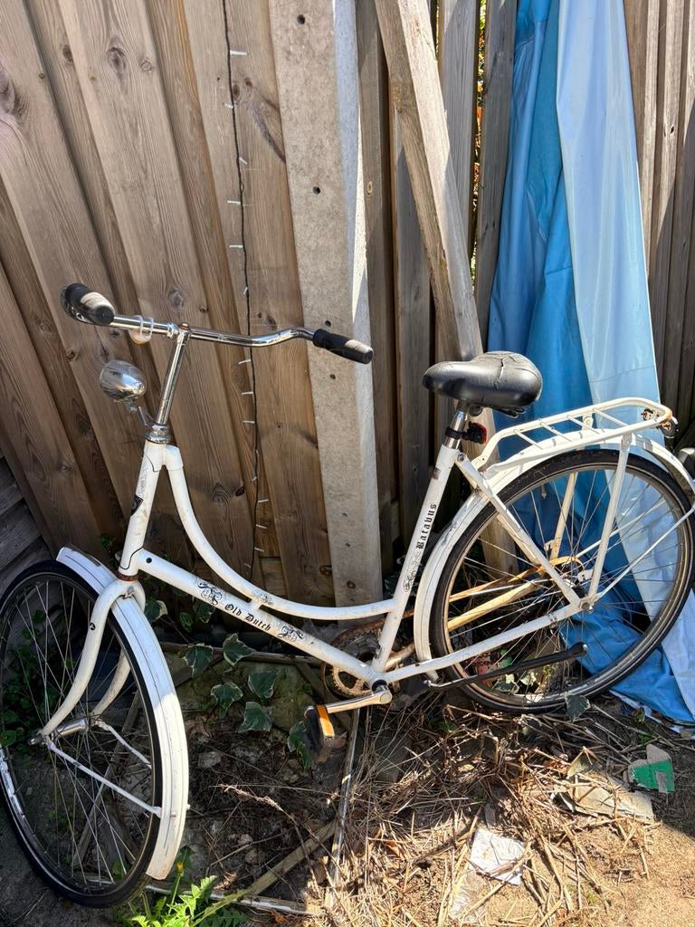 Batavus Old Dutch Wit Omafiets Opknapper, Fietsen en Brommers, Fietsen | Dames | Omafietsen, 53 tot 56 cm, Ophalen, Gebruikt, Terugtraprem