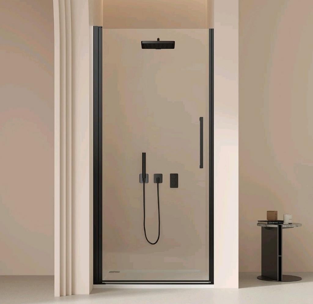 Douchedeur Novellini - zwart - 60 cm, Ophalen, Nieuw, Glas, Douche